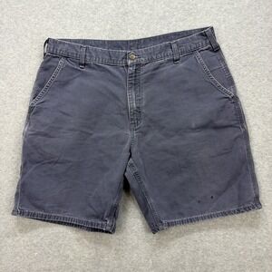 Carhartt Shorts Mens 38 Blue Bluestone Hamilton Work Utility Y2K Grunge B203